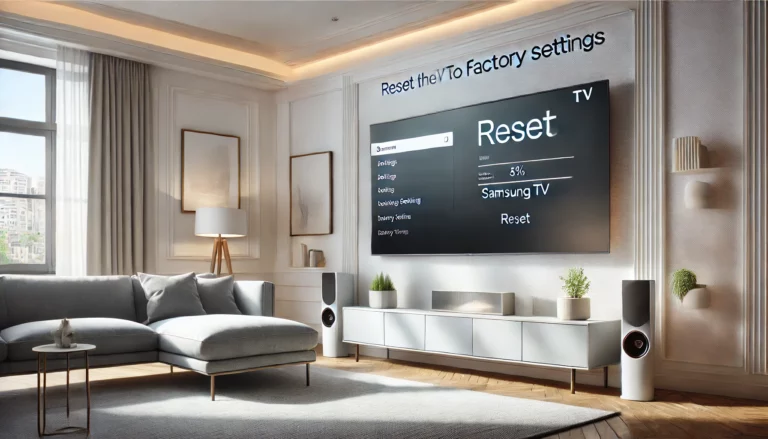 samsung tv resetten
