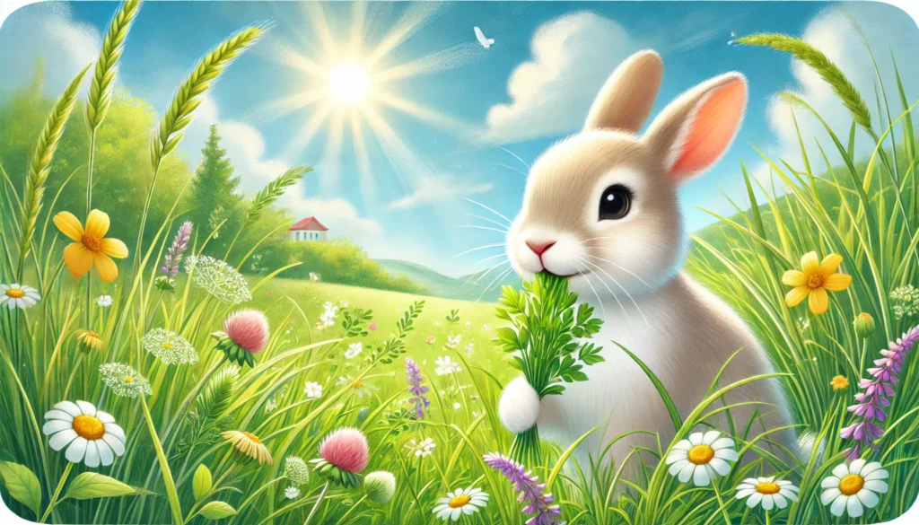 mag een konijn gras eten